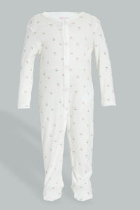 Redtag-Pink-And-White-Watermelon-Printed-2-Pack-Romper-Sleepsuits-Baby-0 to 12 Months