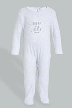 Load image into Gallery viewer, Redtag-Grey-And-White-Sheep--Printed-2-Pack-Romper-Sleepsuits-Baby-0 to 12 Months
