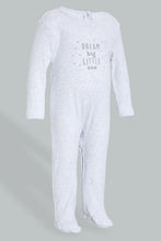 Load image into Gallery viewer, Redtag-Grey-And-White-Sheep--Printed-2-Pack-Romper-Sleepsuits-Baby-0 to 12 Months
