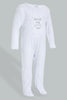 Redtag-Grey-And-White-Sheep--Printed-2-Pack-Romper-Sleepsuits-Baby-0 to 12 Months