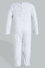 Redtag-Grey-And-White-Sheep--Printed-2-Pack-Romper-Sleepsuits-Baby-0 to 12 Months