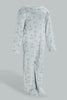 Redtag-Grey-And-Charcoal-Penguinveloure-2-Packs-Sleepsuit-Sleepsuits-Baby-0 to 12 Months