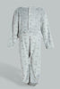 Redtag-Grey-And-Charcoal-Penguinveloure-2-Packs-Sleepsuit-Sleepsuits-Baby-0 to 12 Months