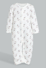 Load image into Gallery viewer, Redtag-Peach-Milk-2-Pack-Quilted-Jacquard-Romper-Rompers-Baby-0 to 12 Months
