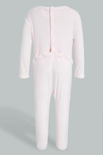 Load image into Gallery viewer, Redtag-Pink-Veloure-Sleep-Suit-Sleepsuits-Baby-0 to 12 Months
