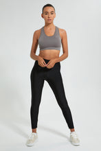 تنزيل الصورة على معرض الصور، Redtag-Black-Skinny-Shiny-Legging-Leggings-Women&#39;s-0
