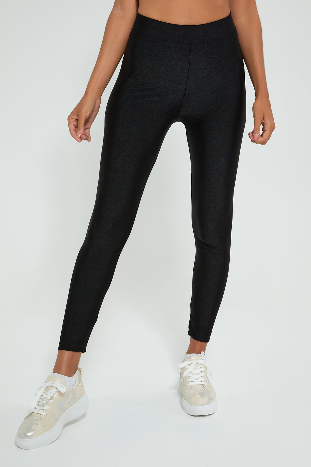 Redtag-Black-Skinny-Shiny-Legging-Leggings-Women's-0