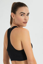 Load image into Gallery viewer, Redtag-Black-Sports-Bra-Active-Tees-Women&#39;s-
