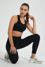 Load image into Gallery viewer, Redtag-Black-Sports-Bra-Active-Tees-Women&#39;s-
