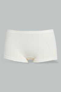 Redtag-Pink/Sage/Ivory-Plain-Boyleg-Brief-(3-Pack)-Briefs-Boyleg-Women's-