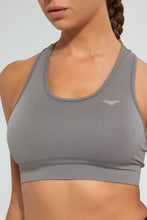 تنزيل الصورة على معرض الصور، Redtag-Charcoal-Sports-Bra-Character-Women&#39;s-0
