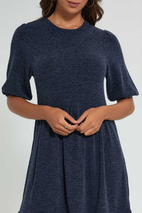 Redtag-Navy-Tiered-Dress-Dresses-Women's-0