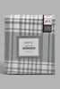 Redtag-Grey-Check-Printed-Fitted-Sheet(Twin-Size)-Fitted-Sheets-Home-Bedroom-
