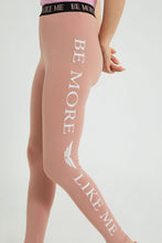 Load image into Gallery viewer, Redtag-Grey-Skinny-Side-Print-Legging-Leggings-Women&#39;s-
