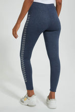 Load image into Gallery viewer, Redtag-Grey-Skinny-Side-Print-Legging-Leggings-Women&#39;s-0
