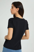 تنزيل الصورة على معرض الصور، Redtag-Black-Photographic-Print-T-Shirt-Active-Tees-Women&#39;s-
