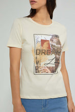 Load image into Gallery viewer, Redtag-Grey-Photographic-Print-T-Shirt-Active-Tees-Women&#39;s-
