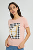 Redtag-Yellow-Graphic-Print-T-Shirt-Active-Tees-Women's-