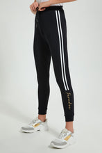 Load image into Gallery viewer, Redtag-Burgundy-Basic-Jogger-With-Side-Applique-Joggers-Women&#39;s-
