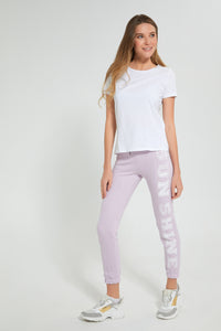 Redtag-Yellow-Basic-Jogger-With-Side-Applique-Joggers-Women's-