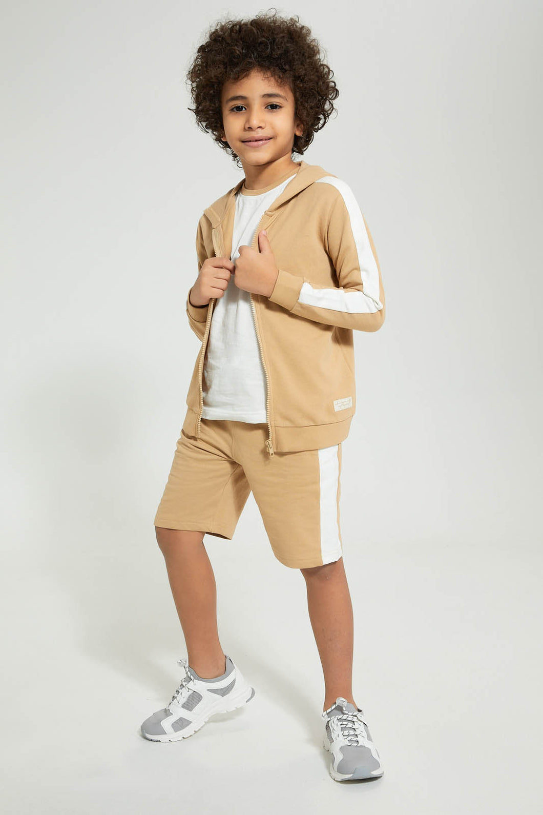 Redtag-Beige-3-Piece-Set-Sets-Boys-2 to 8 Years