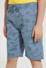 Redtag-Blue-Printed-Pull-On-Short-Pull-On-Shorts-Boys-2 to 8 Years