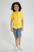 تنزيل الصورة على معرض الصور، Redtag-Blue-Printed-Pull-On-Short-Pull-On-Shorts-Boys-2 to 8 Years
