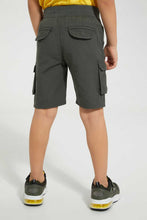 تنزيل الصورة على معرض الصور، Redtag-Olive-Pull-On-Cargo-Short-Pull-On-Shorts-Boys-2 to 8 Years
