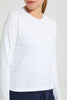 Redtag-White-Plain-Long-Sleeve-T-Shirt-Active-Tees-Women's-