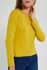 Redtag-Yellow-Plain-Long-Sleeve-T-Shirt-Active-Tees-Women's-