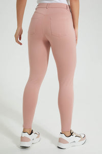 Redtag-Pink-Skinny-Fit-Leggings-Colour:Pink,-Filter:Women's-Clothing,-New-In,-New-In-Women,-Non-Sale,-S22B,-Section:Women,-Women-Leggings-Women's-