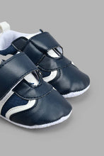 Load image into Gallery viewer, Redtag-Navy-Pram-Shoe-Colour:Navy,-Filter:Baby-Footwear-(0-to-18-Mths),-NBF-Casual-Shoes,-New-In,-New-In-NBF-FOO,-Non-Sale,-S22A,-Section:Kidswear-Baby-0 to 18 Months
