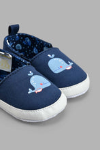 Load image into Gallery viewer, Redtag-Denim-Pram-Shoe-Colour:Denim,-Filter:Baby-Footwear-(0-to-18-Mths),-NBF-Casual-Shoes,-New-In,-New-In-NBF-FOO,-Non-Sale,-S22A,-Section:Kidswear-Baby-0 to 18 Months
