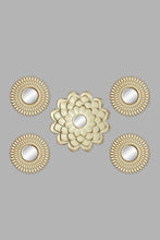 Load image into Gallery viewer, Redtag-White-Floral-Decorative-Wall-Mirror-Set-(5-piece)-Mirrors-Home-Decor-0
