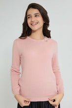تنزيل الصورة على معرض الصور، Redtag-Pink-Pullover-With-Bow-Jumpers-Senior-Girls-9 to 14 Years
