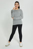Redtag-Grey-Melange-Pullover-With-Bow-Jumpers-Senior-Girls-9 to 14 Years