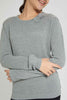Redtag-Grey-Melange-Pullover-With-Bow-Jumpers-Senior-Girls-9 to 14 Years
