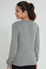 Redtag-Grey-Melange-Pullover-With-Bow-Jumpers-Senior-Girls-9 to 14 Years