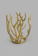Load image into Gallery viewer, Redtag-Gold-Metal-&amp;-Glass-Decorative-Vase-Vase-Home-Decor-
