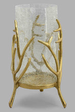 Load image into Gallery viewer, Redtag-Gold-Metal-&amp;-Glass-Decorative-Hurricane-Bowls-Home-Decor-
