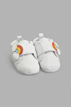 Load image into Gallery viewer, Redtag-White-Pram-Shoe-Pumps-Baby-0 to 18 Months
