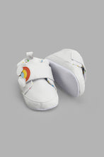 Load image into Gallery viewer, Redtag-White-Pram-Shoe-Pumps-Baby-0 to 18 Months
