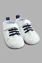 Load image into Gallery viewer, Redtag-White-Pram-Shoe-Colour:White,-Filter:Baby-Footwear-(0-to-18-Mths),-NBF-Casual-Shoes,-New-In,-New-In-NBF-FOO,-Non-Sale,-S22B,-Section:Kidswear-Baby-0 to 18 Months
