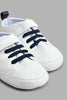 Redtag-White-Pram-Shoe-Colour:White,-Filter:Baby-Footwear-(0-to-18-Mths),-NBF-Casual-Shoes,-New-In,-New-In-NBF-FOO,-Non-Sale,-S22B,-Section:Kidswear-Baby-0 to 18 Months