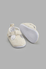 Load image into Gallery viewer, Redtag-Beige-Pram-Shoe-Pumps-Baby-0 to 18 Months
