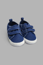 Load image into Gallery viewer, Redtag-Denim-Pram-Shoe-Pumps-Baby-0 to 18 Months
