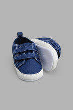 Load image into Gallery viewer, Redtag-Denim-Pram-Shoe-Pumps-Baby-0 to 18 Months
