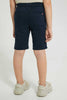 Redtag-Navy-Chino-Short-Shorts-Boys-2 to 8 Years