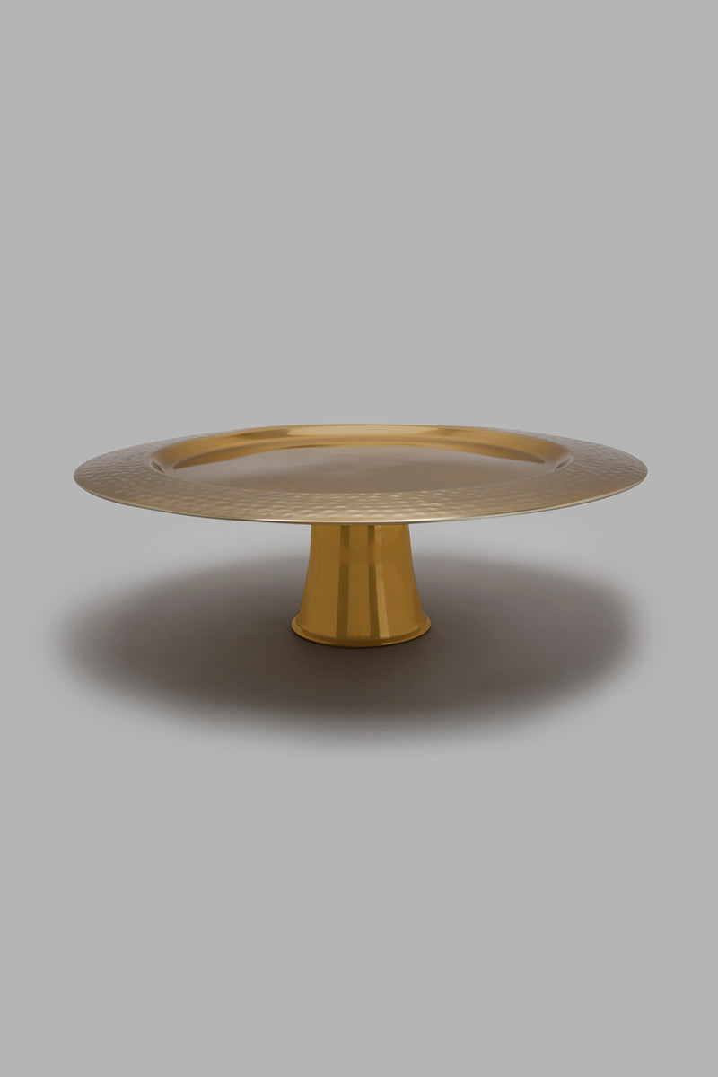 Redtag-Gold-Metal-Cake-Stand-Hammered-Trays-Home-Dining-