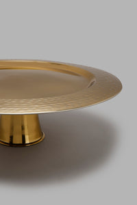 Redtag-Gold-Metal-Cake-Stand-Hammered-Trays-Home-Dining-